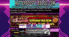 Desktop Screenshot of mattersofstyleblog.com